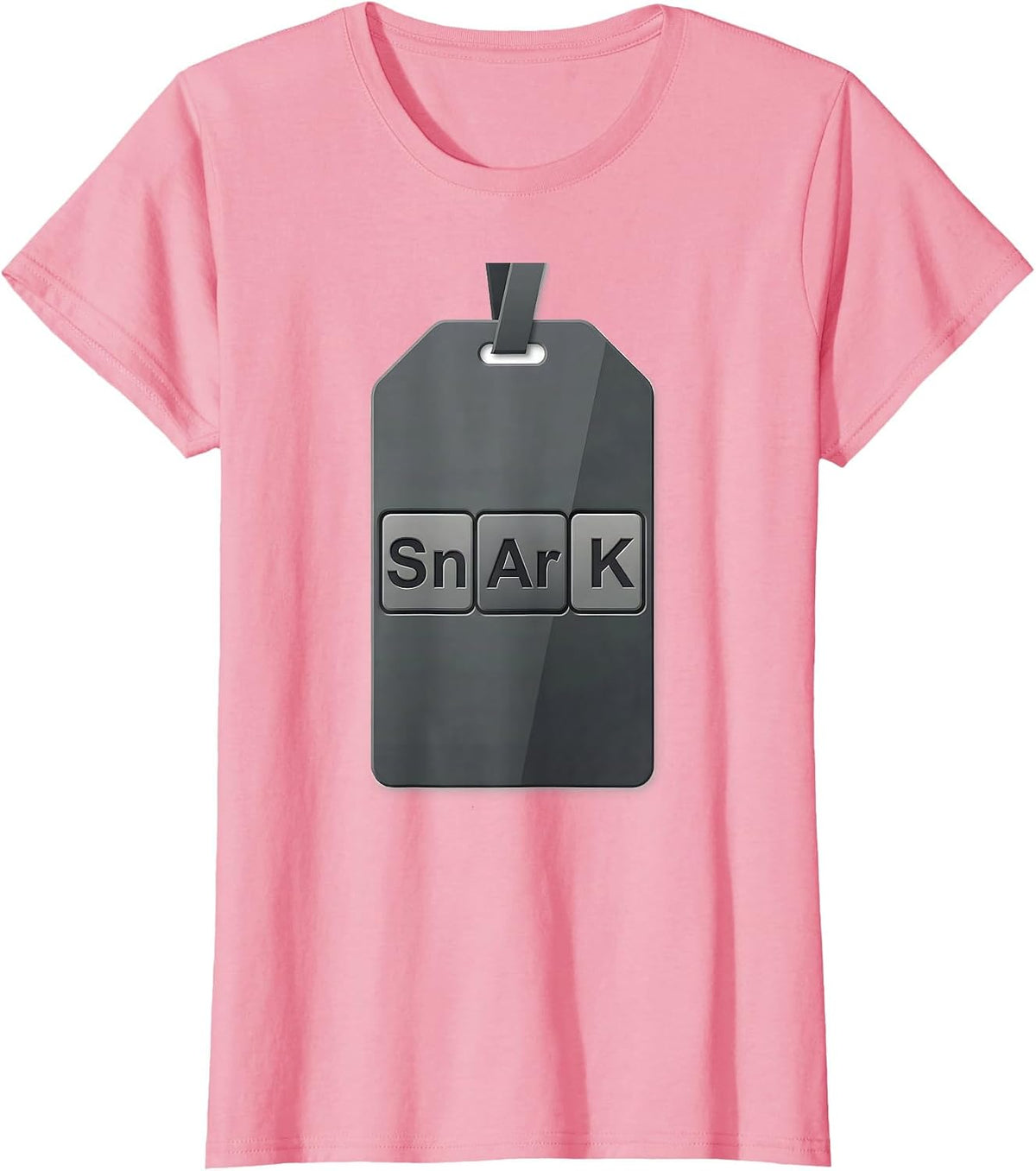 Women's Sn-Ar-K Funny Chemistry Nerd Humor Periodic Table Science T-Shirt - Pink