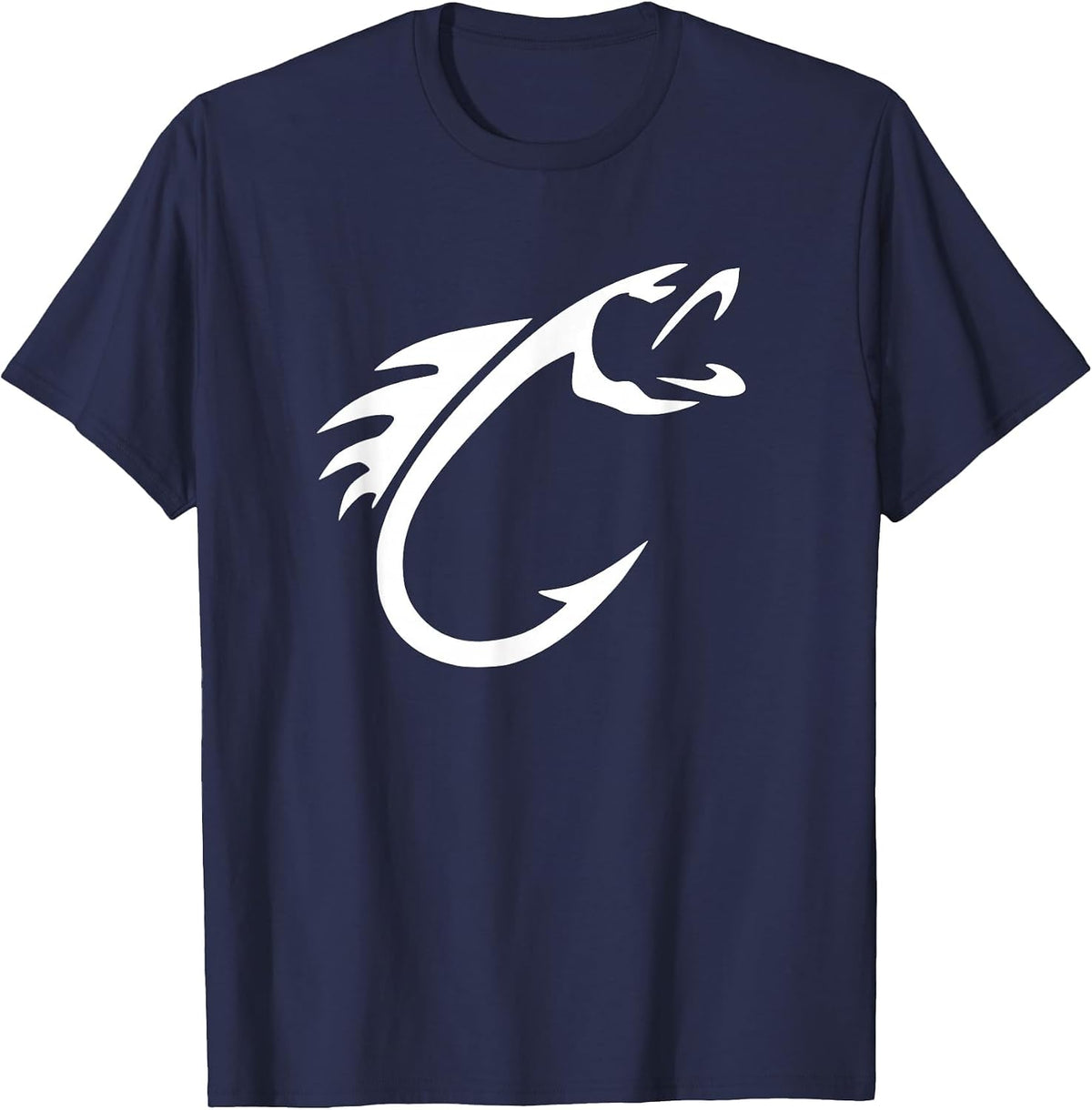 Fish Hook - Reel Life Fishing T-Shirt - Navy Blue