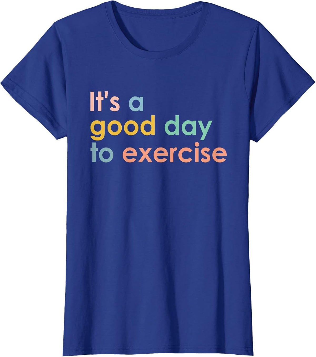 It's A Good Day to Exercise PE Teacher Funny Gym Exercise T-Shirt - Royal Blue