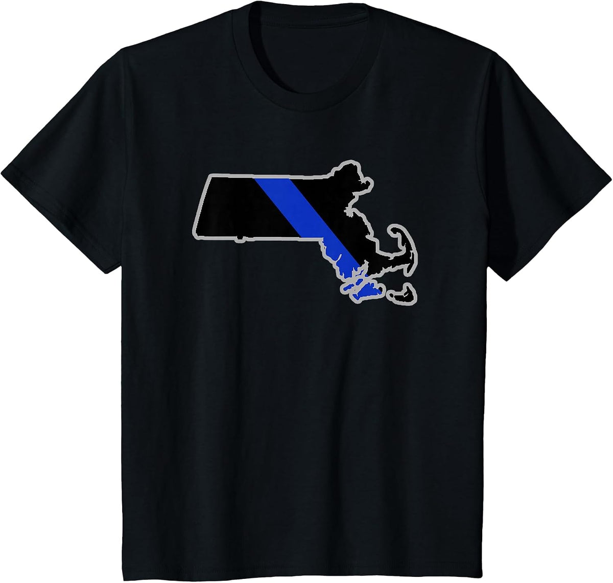 Massachusetts State Police Massachusetts Law Enforcement T-Shirt - Black