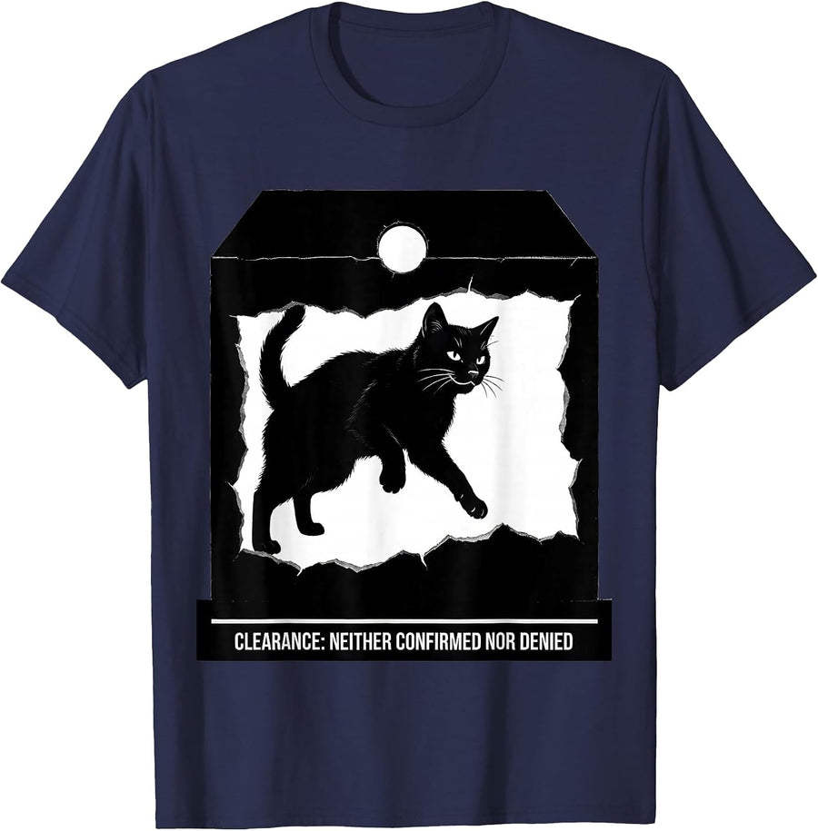 Clearance: Neither Confirmed Nor Denied Physics Geek T-Shirt - Navy Blue