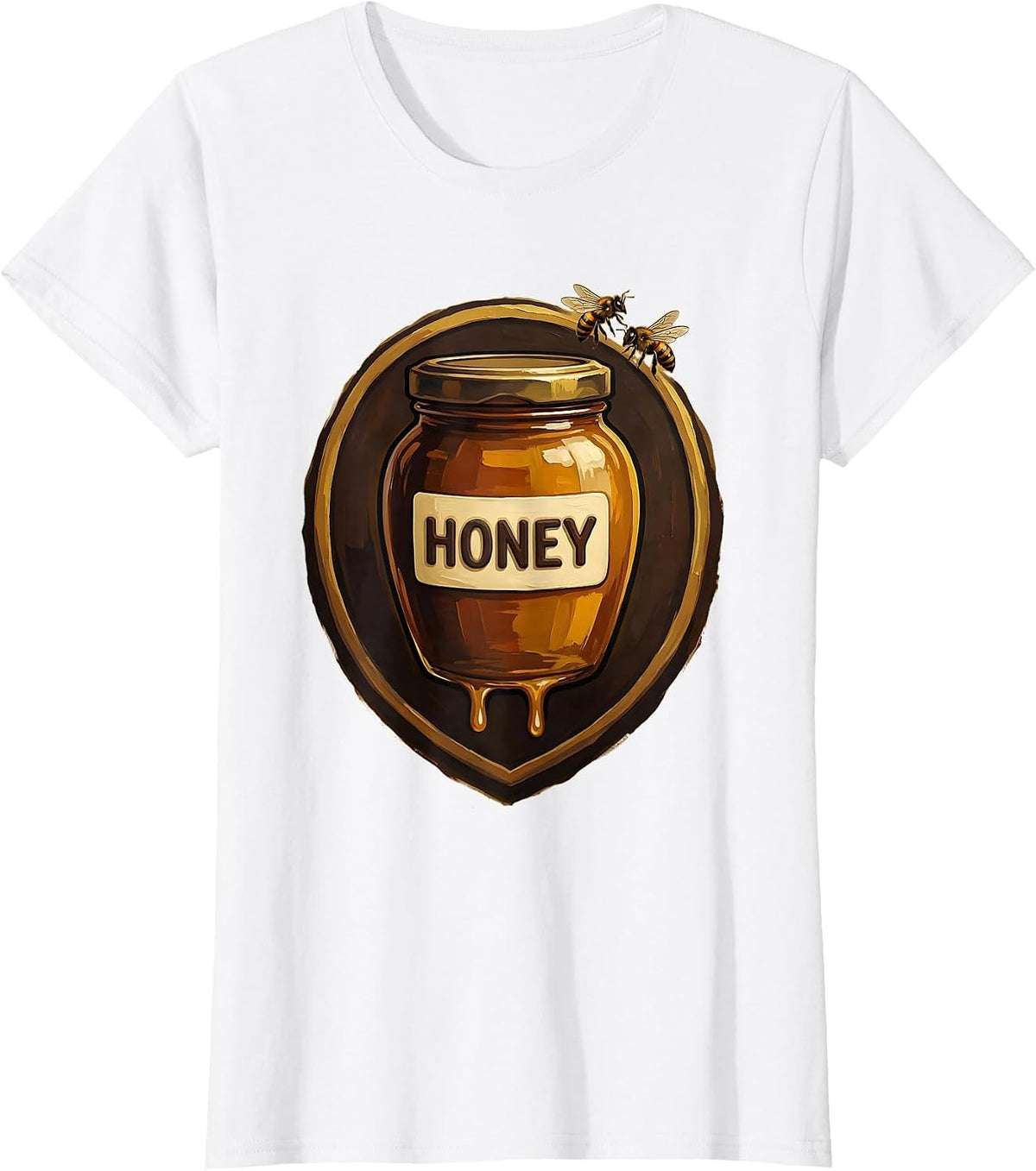 Honey Cute Honey Jar Bee Halloween Costume Matching T-Shirt - White