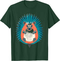Men's Hedgehog Body Costume Funny Halloween Animal T-Shirt - Dark Green