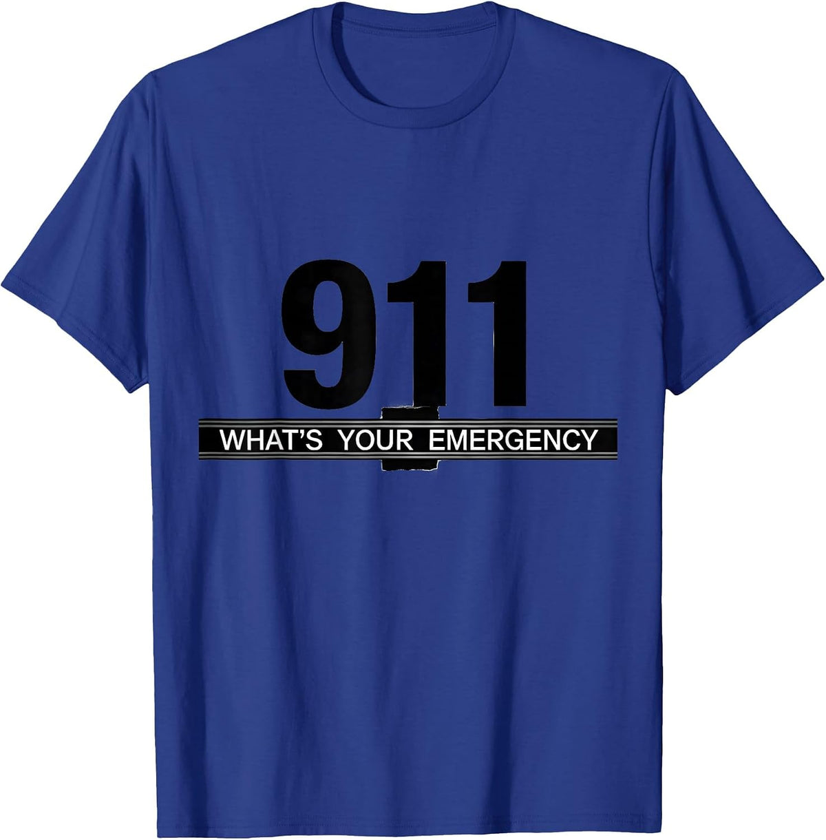 Men's 911 Whats Your Emergency Dispatcher First Responder Pride T-Shirt - Royal Blue