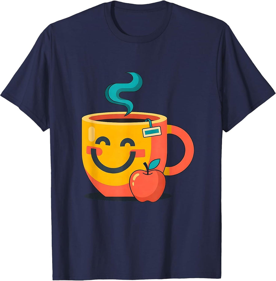 Happy To See Your Face Favorite Teacher Gift T-Shirt - Navy Blue