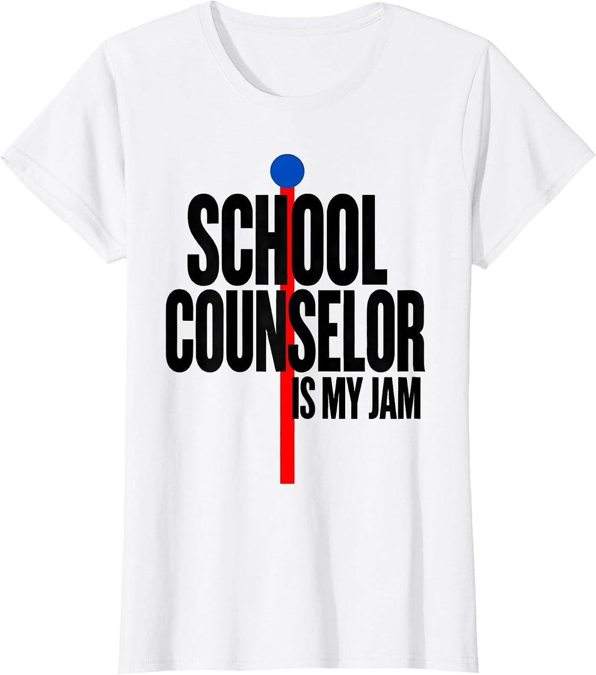 School Counselor Is My Jam Groovy Retro Pride T-Shirt - White