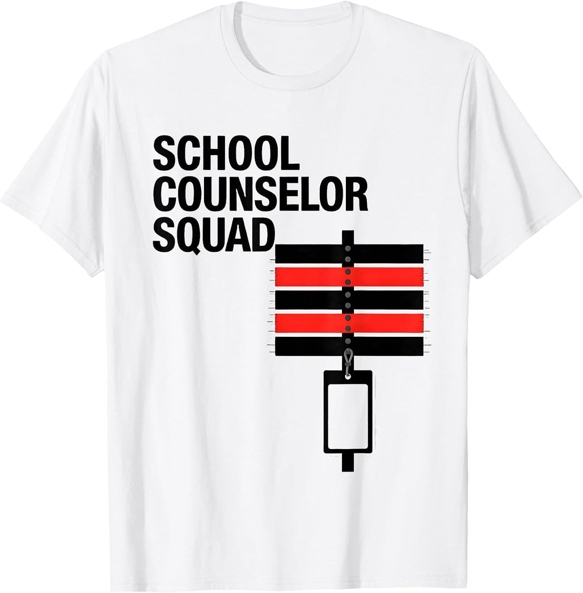 Men's School Counselor Squad Retro PTA Crew Parent Volunteer T-Shirt - White