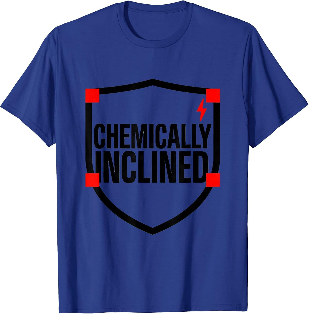 Men's Chemically Inclined Funny Science Chemistry Student Gift T-Shirt - Royal Blue