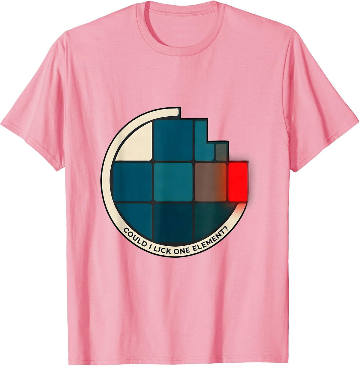 Men's Could I Lick One Element Funny Periodic Table Chemistry T-Shirt - Pink