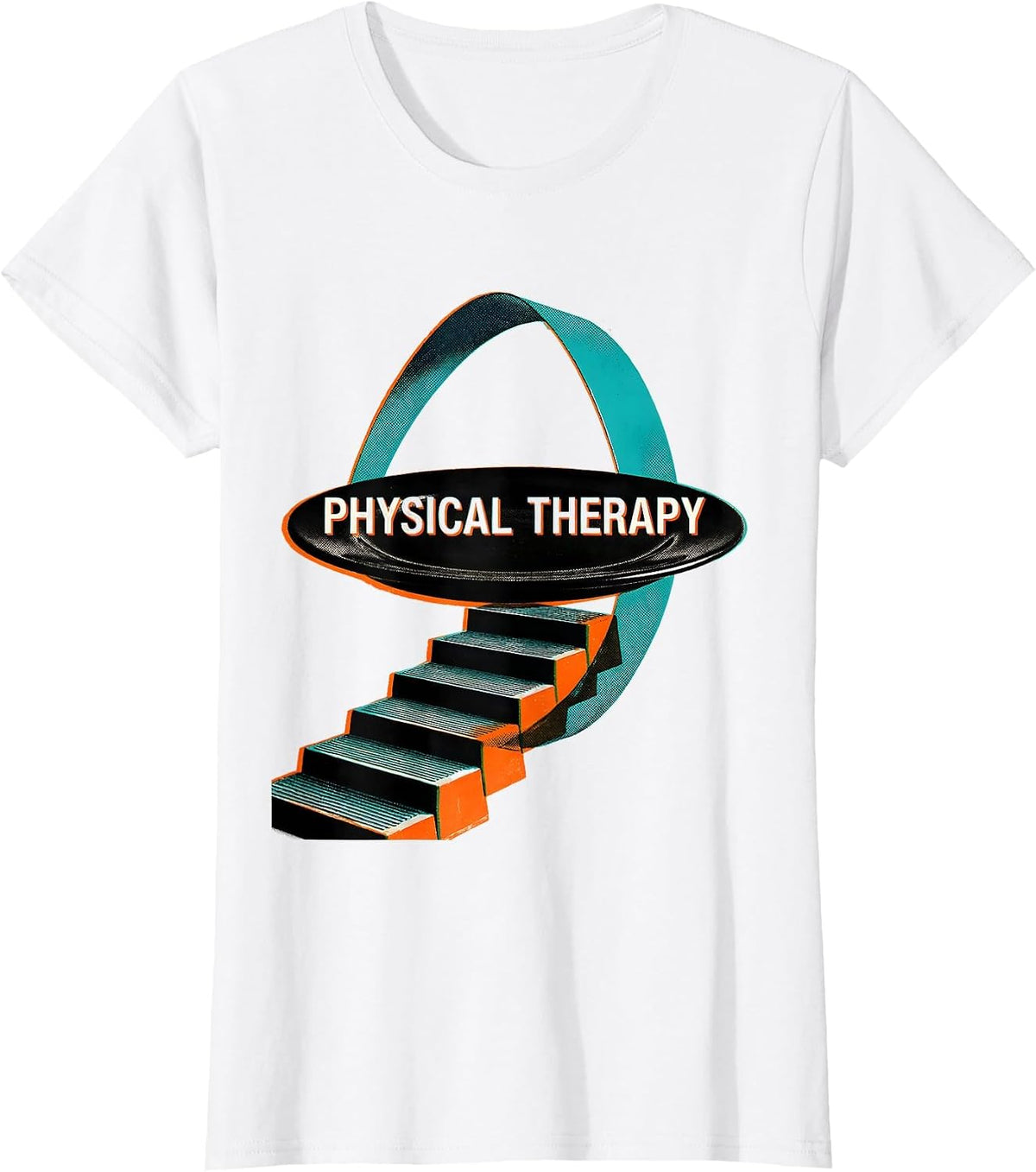Women's Physical Therapy Risograph Occupational Therapist PT Student T-Shirt - White