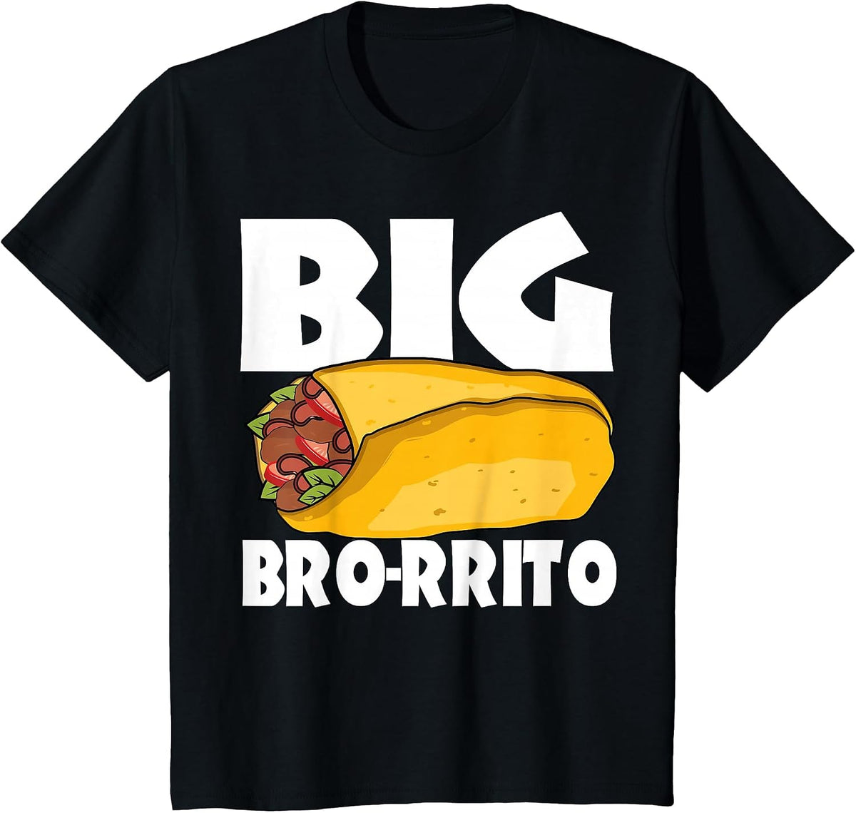 Big Burrito Mexican Food Cinco de Mayo T-Shirt - Black