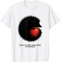 Men's Prickly Outside, Warm Inside At Christmas Cute Hedgehog T-Shirt - White
