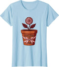 Women's Homegrown and Proud Garden Design T-Shirt - Baby Blue