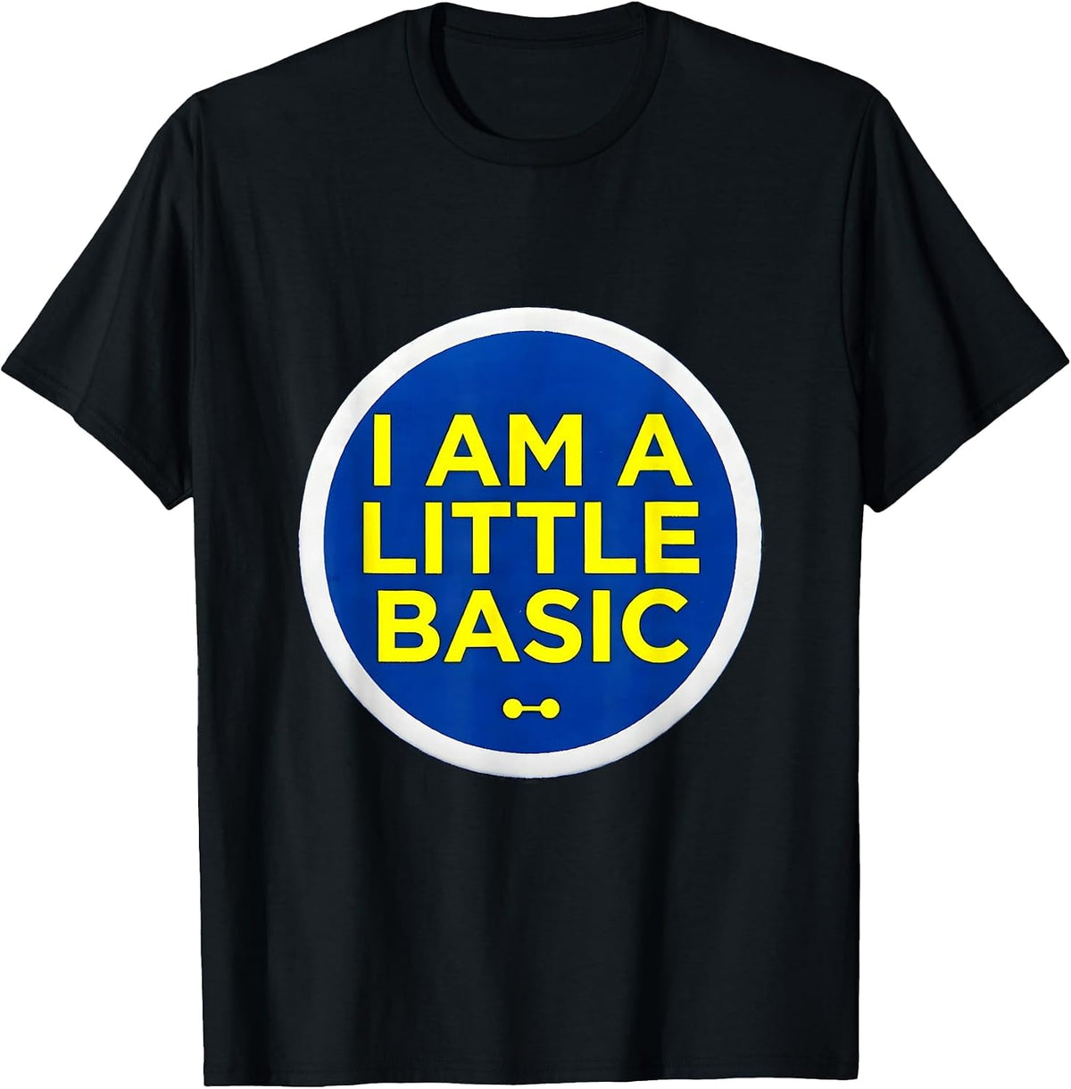 Men's I Am A Little Basic Funny Chemistry Nerd Humor Science Lover T-Shirt - Black