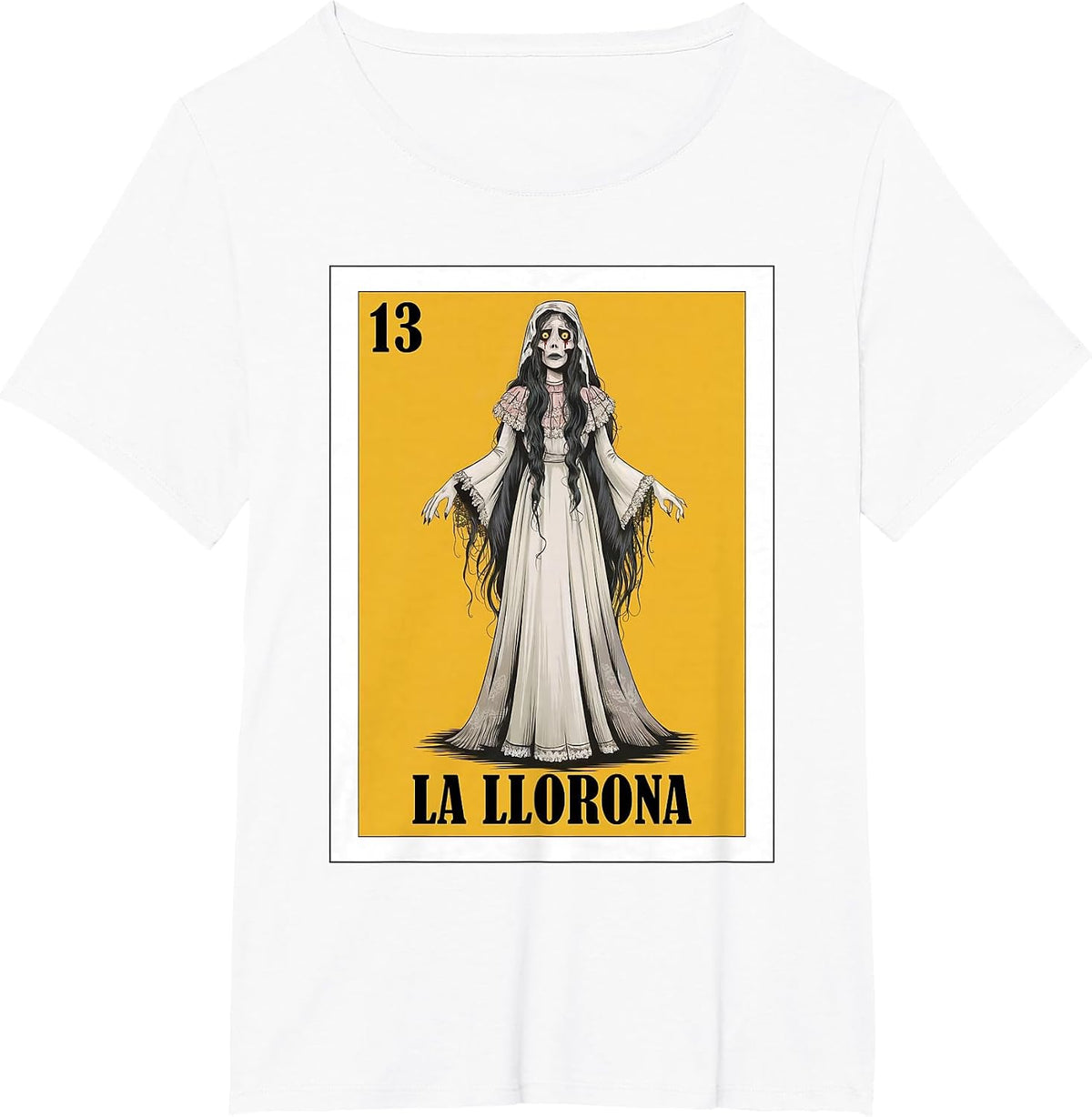 Mexican Halloween or Cinco de Mayo Design - La Llorona T-Shirt - White