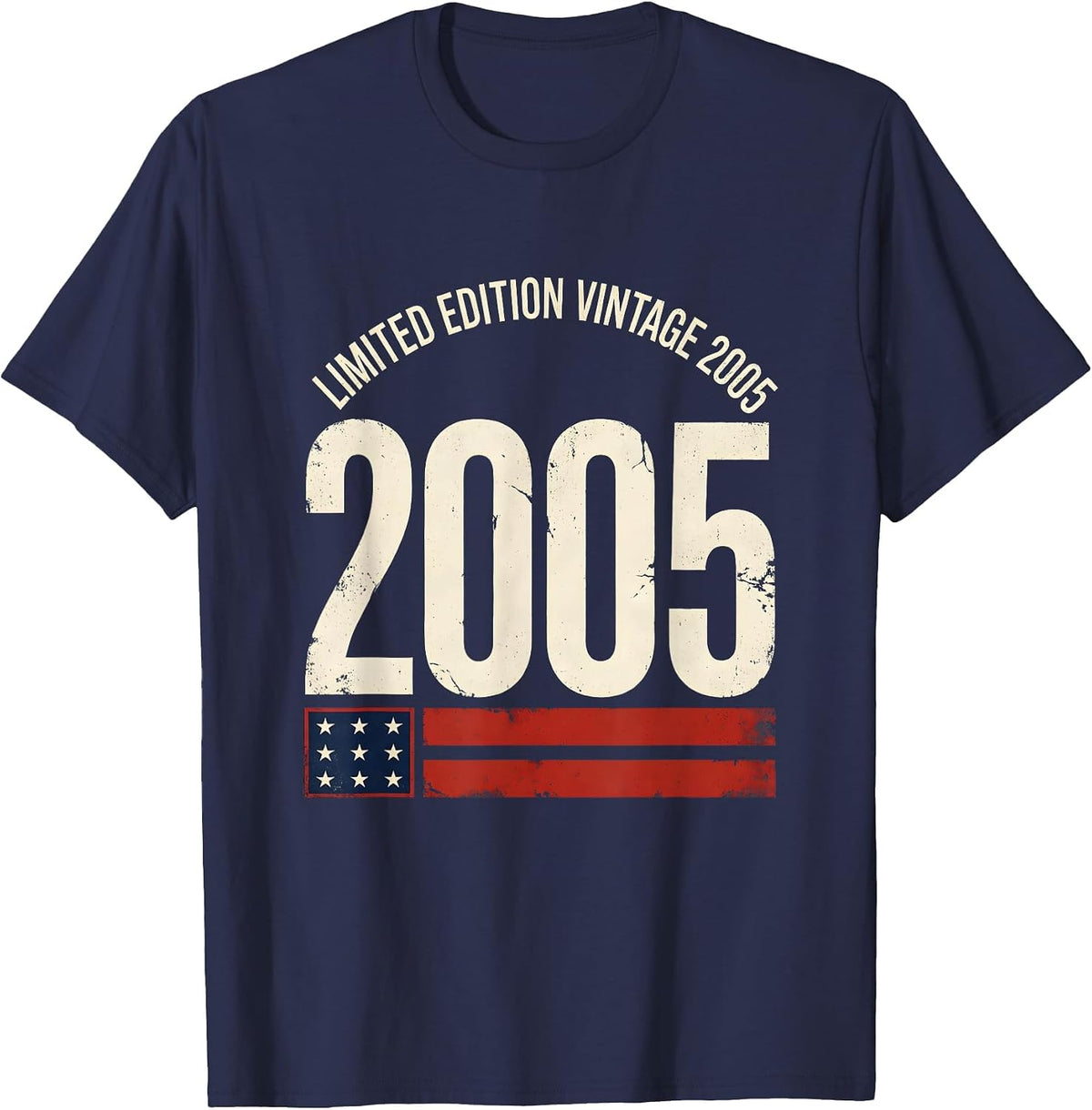 Men's LIMITED EDITION VINTAGE 2005 25th Birthday Gift Men Women 25 T-Shirt - Navy Blue