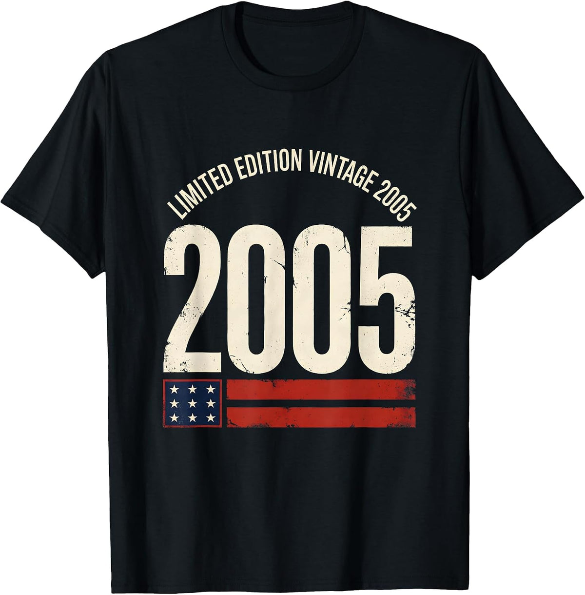 Men's LIMITED EDITION VINTAGE 2005 25th Birthday Gift Men Women 25 T-Shirt - Black