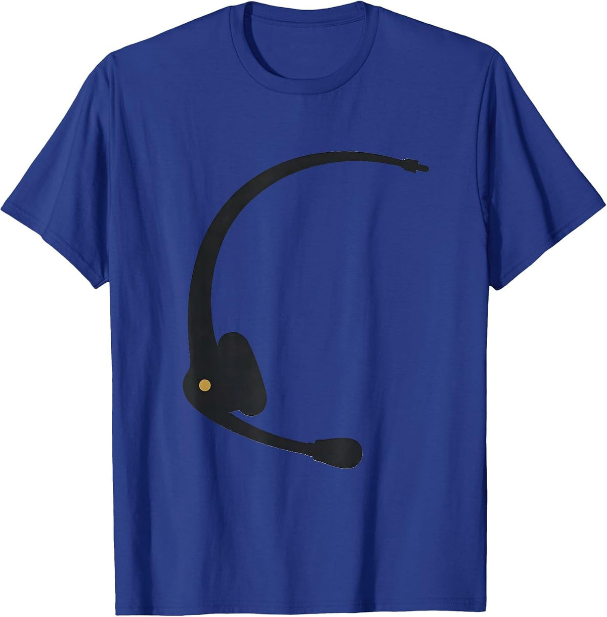 Men's Thin Gold Line 911 Dispatcher First Responder Tribute T-Shirt - Royal Blue