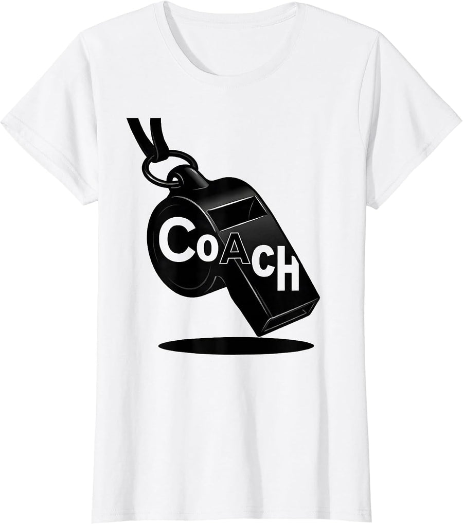 Women's CoAcH Funny Chemistry Teacher Science Geek Gift T-Shirt - White