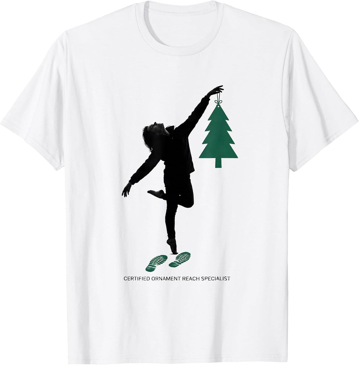 Men's Certified Ornament Reach Specialist Funny Physical Therapist T-Shirt - White