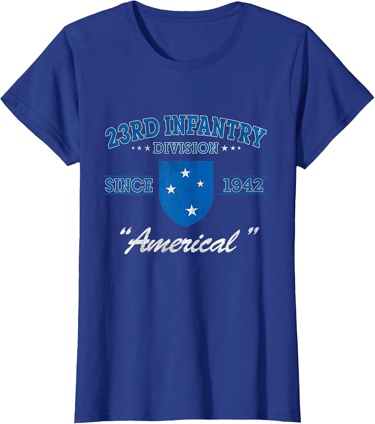 23rd Infantry Division Veteran Military Father Day T-Shirt - Royal Blue