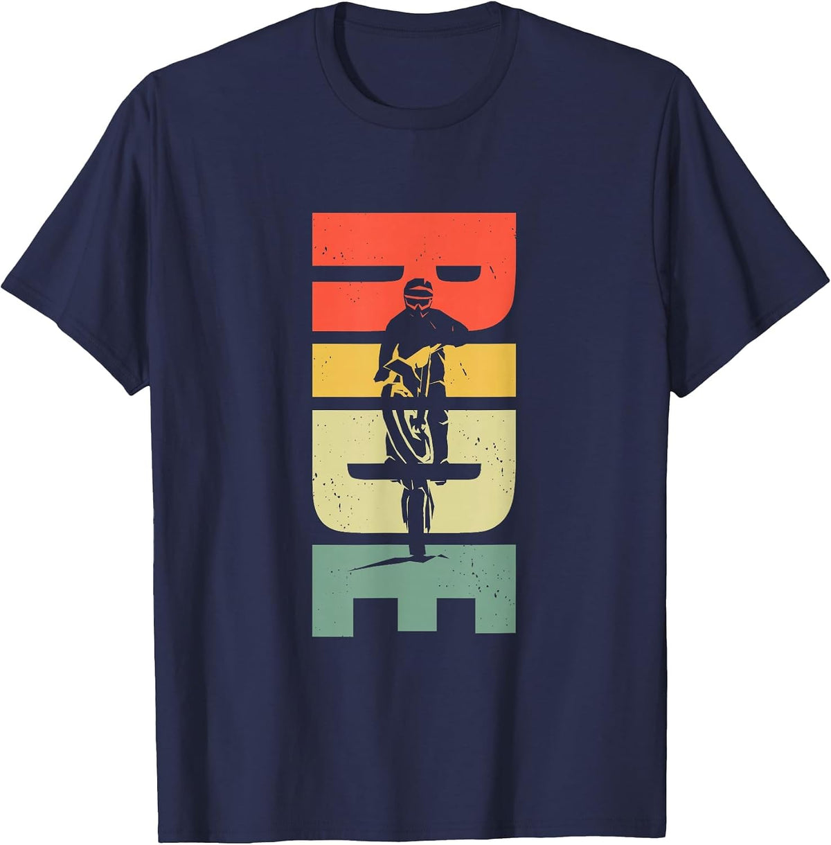 Ride Dirt Bike Motocross Apparel - Motocross Dirt Bike T-Shirt - Navy Blue