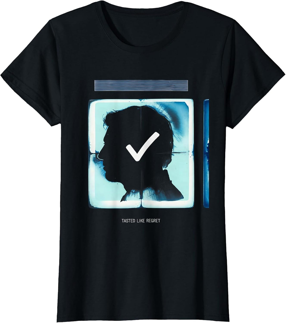 Tasted Like Regret Cyanotype Periodic Table Chemistry T-Shirt - Black