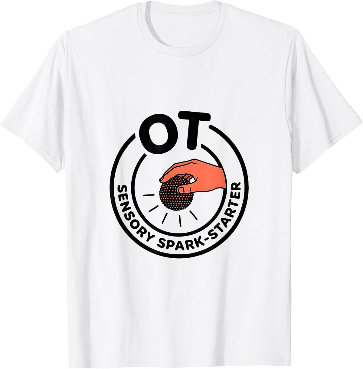 Men's OT Sensory Spark-Starter Occupational Therapy OT Assistant T-Shirt - White