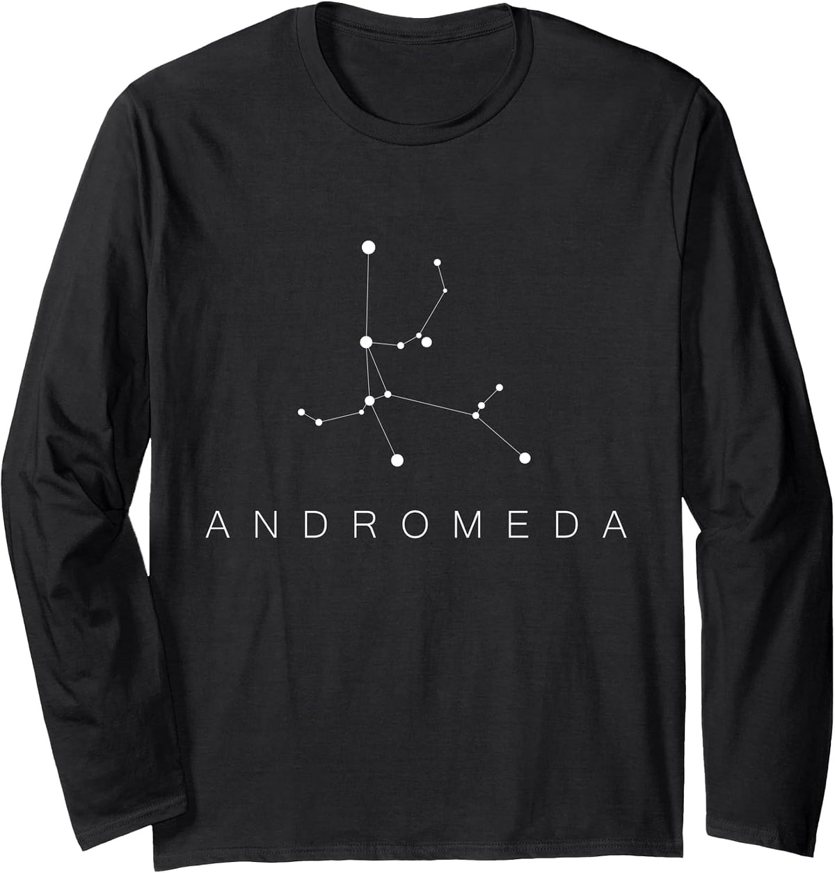 Andromeda Constellation Astronomy Astronomer Astrophysics Long Sleeve T-Shirt - Adult Unisex Black