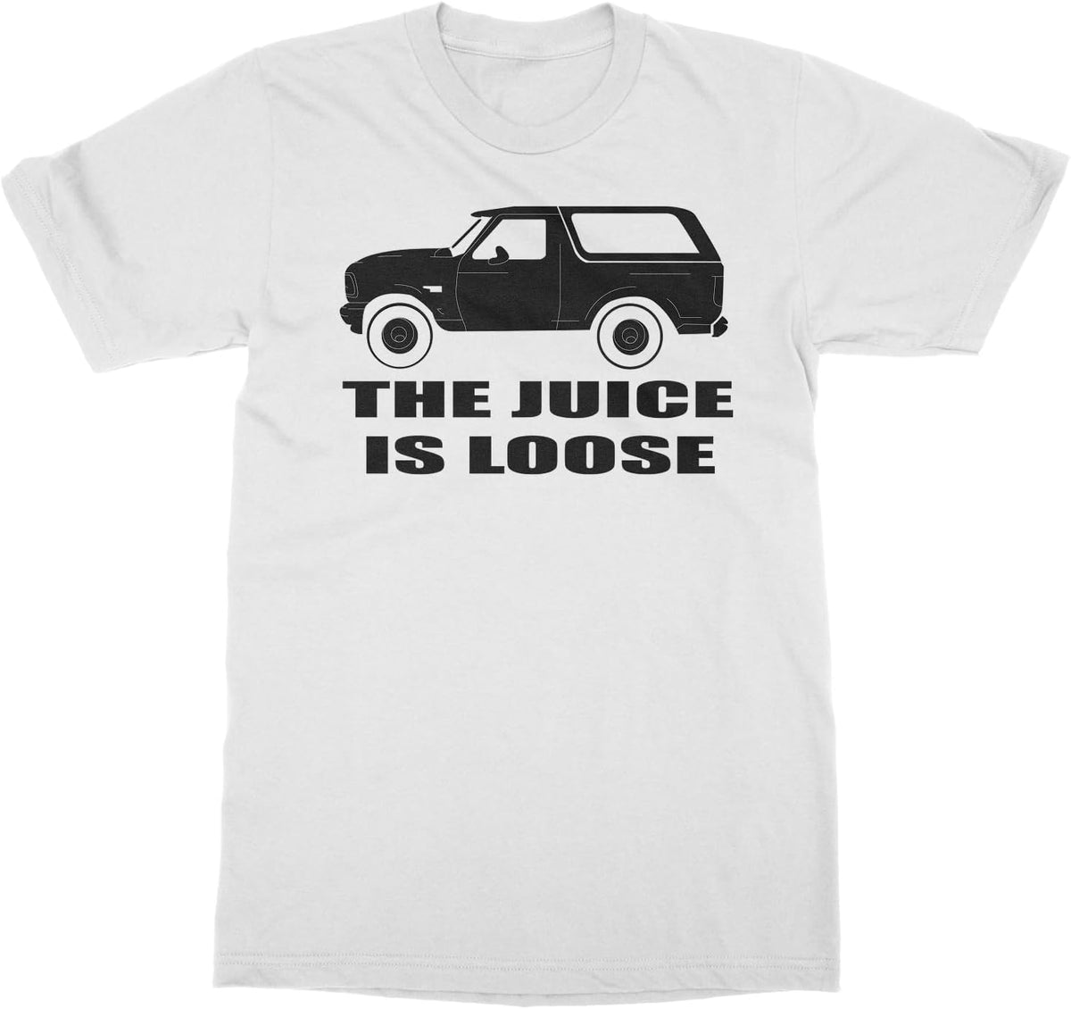 OJ Simpson's Car Chase - Juice is Loose Retro Unisex T-Shirt - White