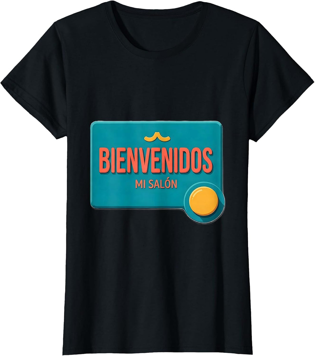 Women's Bienvenidos Mi Salón Bold Bilingual Spanish Teacher T-Shirt - Black