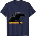 Honey Badger Won't Engage Funny Animal Lover Humor T-Shirt - Navy Blue