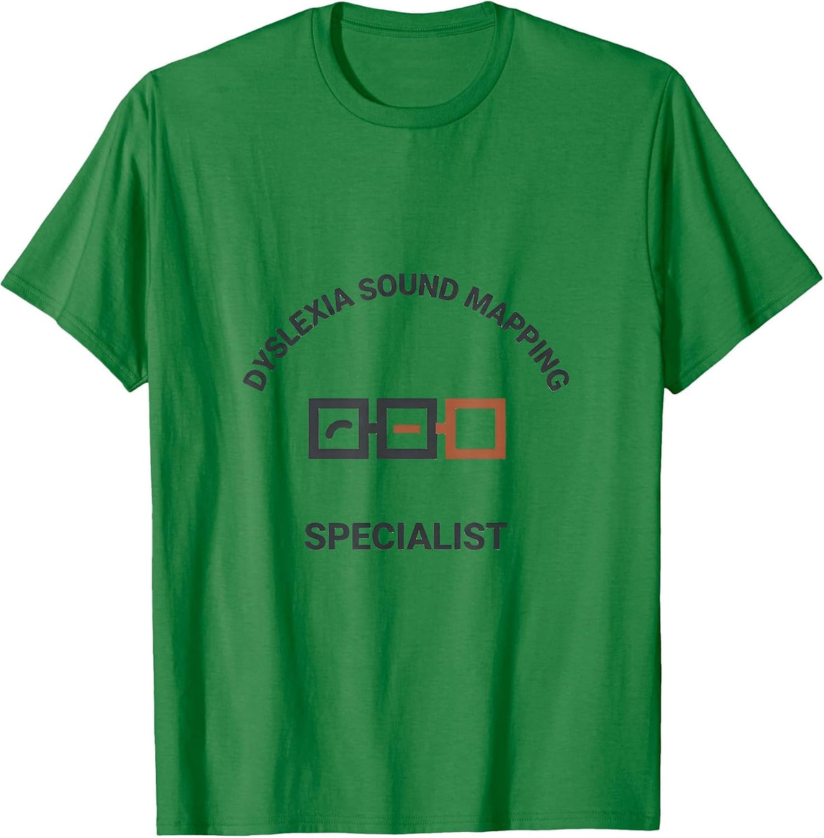 Men's Dyslexia Sound Mapping Specialist Minimalist Teacher T-Shirt - Kelly Green