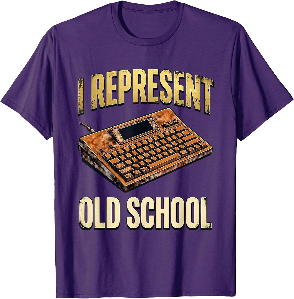 I Represent Old School Nostalgic Hip Hop 80s 90s Music T-Shirt - Purple