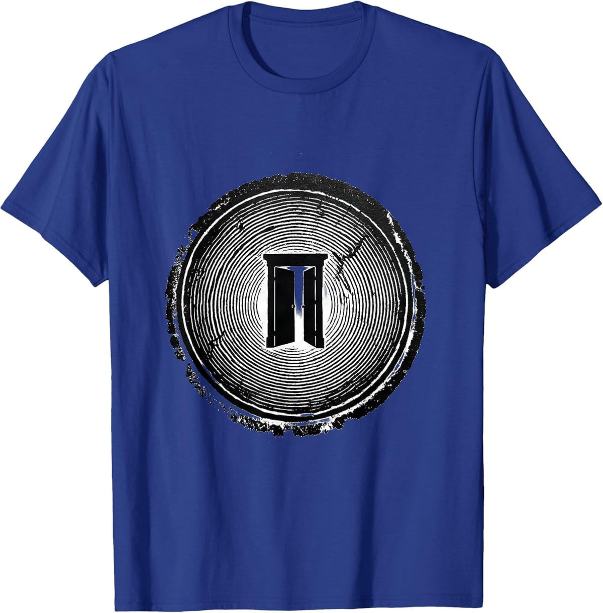 Stamped Badge School Counselor Mental Health Humor T-Shirt - Royal Blue