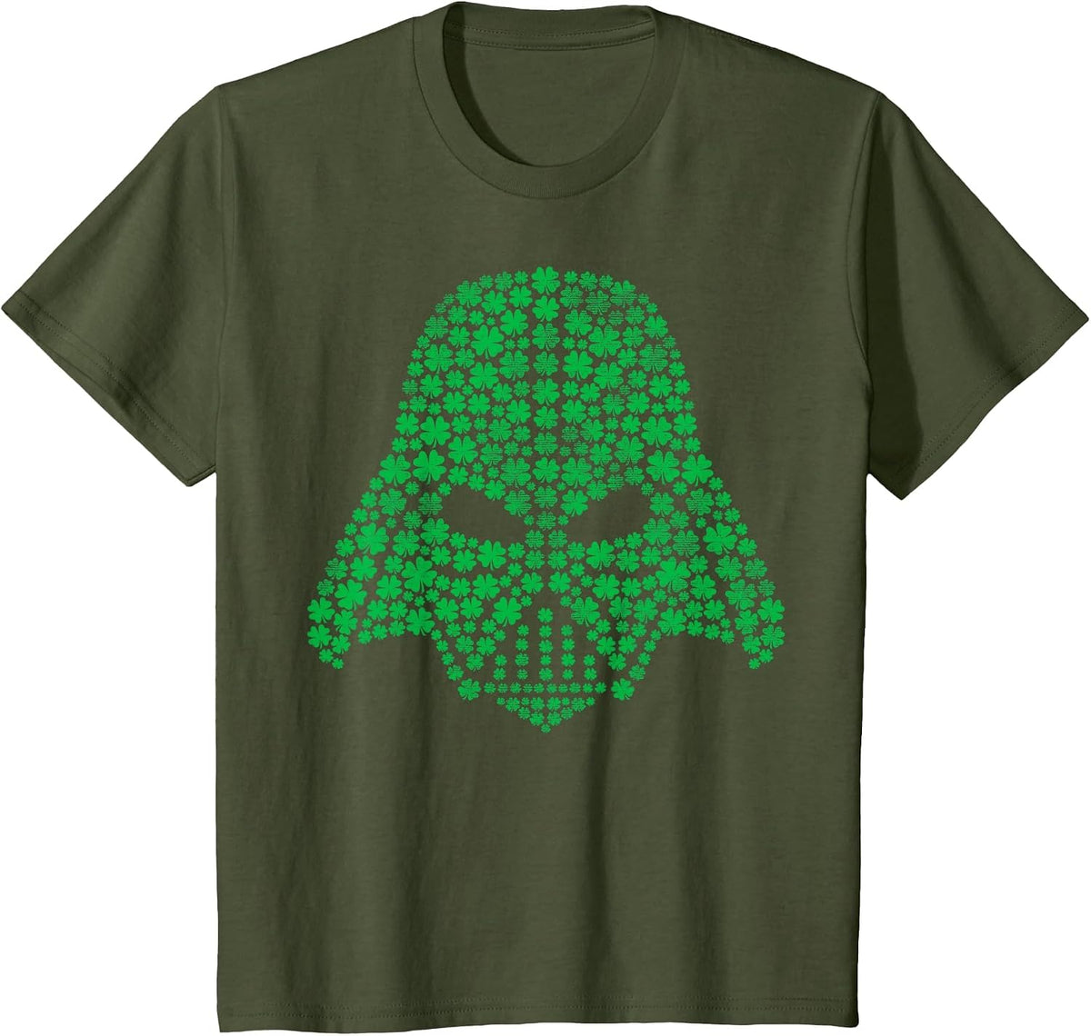 Star Wars Darth Vader Clover Saint Patrick's Graphic T-Shirt T-Shirt - Olive Green