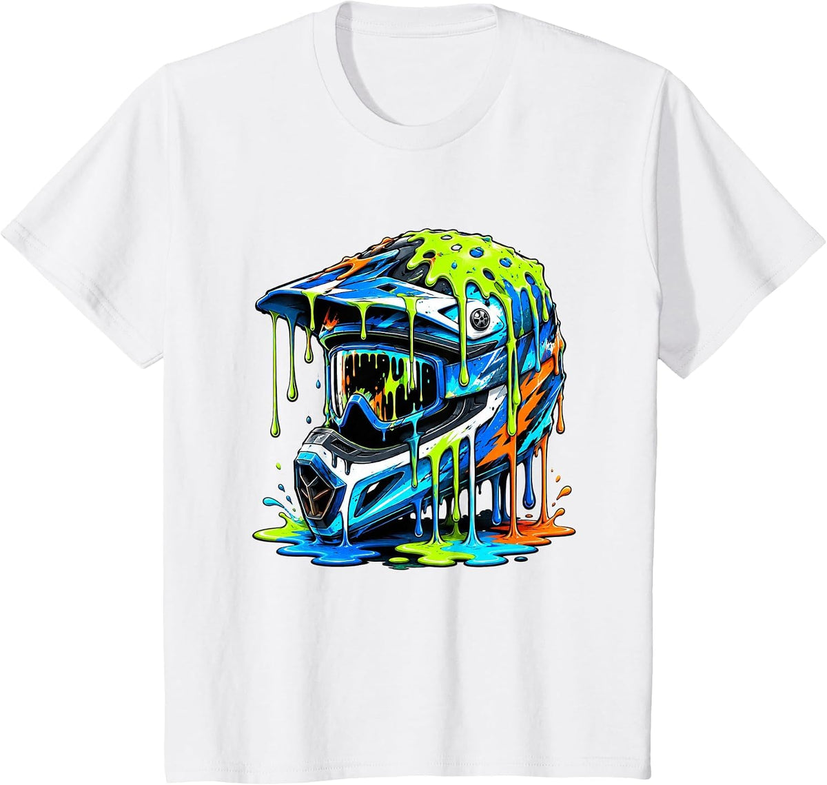 Dirt Bike Shirts for Men Boys Kids Gear Motocross Dirtbike T-Shirt - White