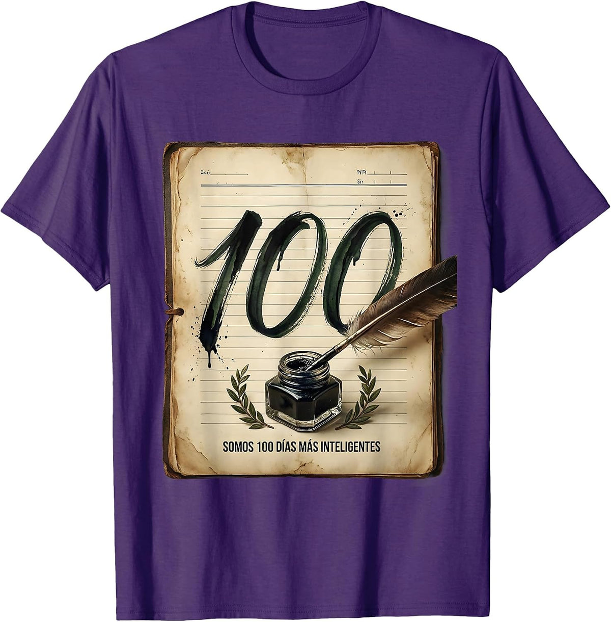 Somos 100 Días Más Inteligentes Vintage Spanish Teacher T-Shirt - Purple