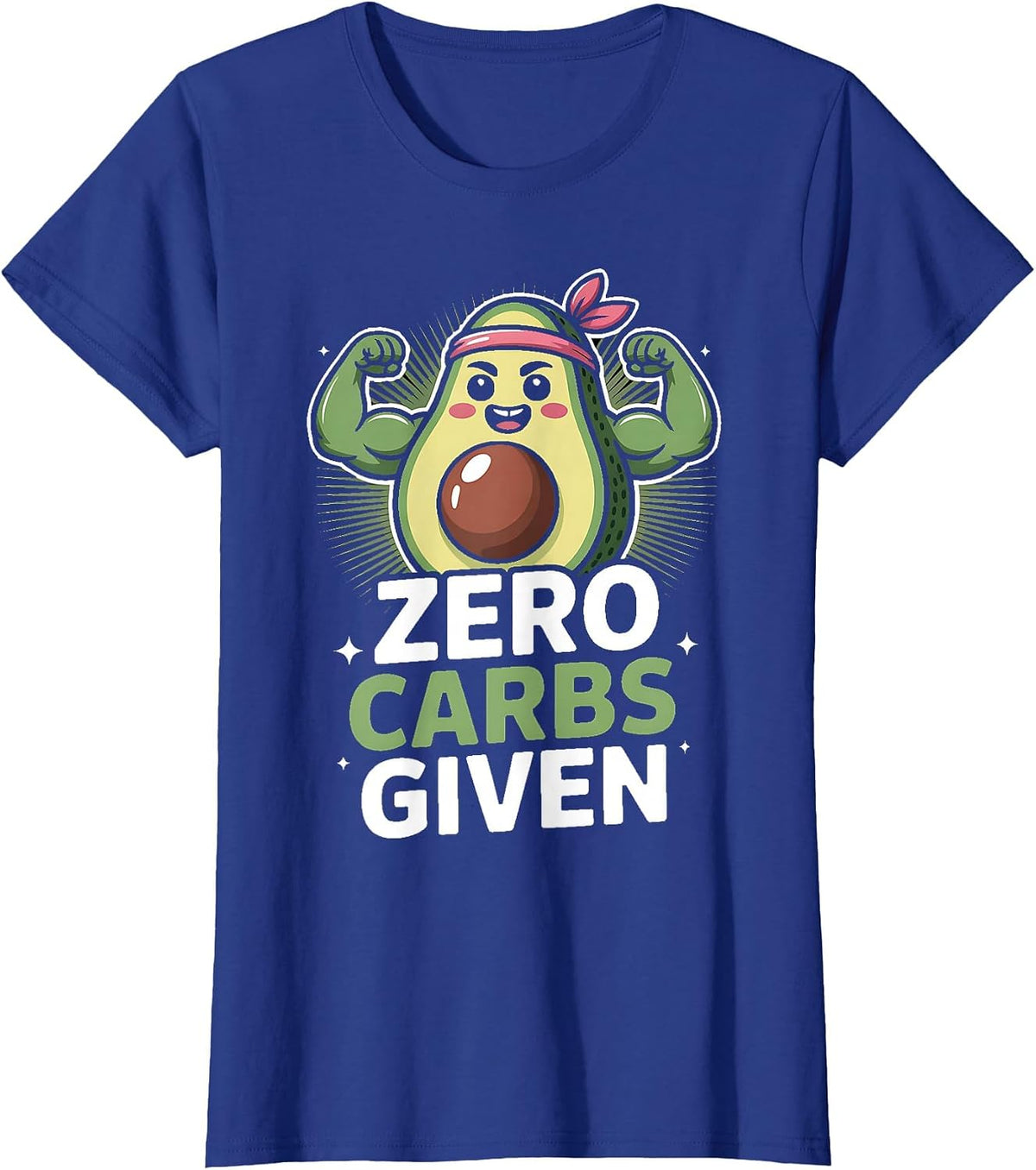 Low Carb Keto Zero Carbs Given T-Shirt - Royal Blue