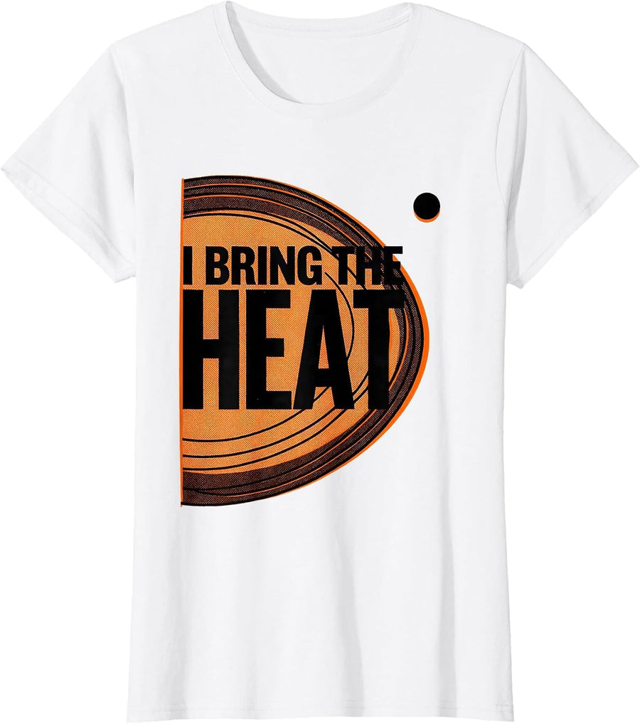 Women's I Bring The Heat Funny Science Nerd Periodic Table Chemistry T-Shirt - White