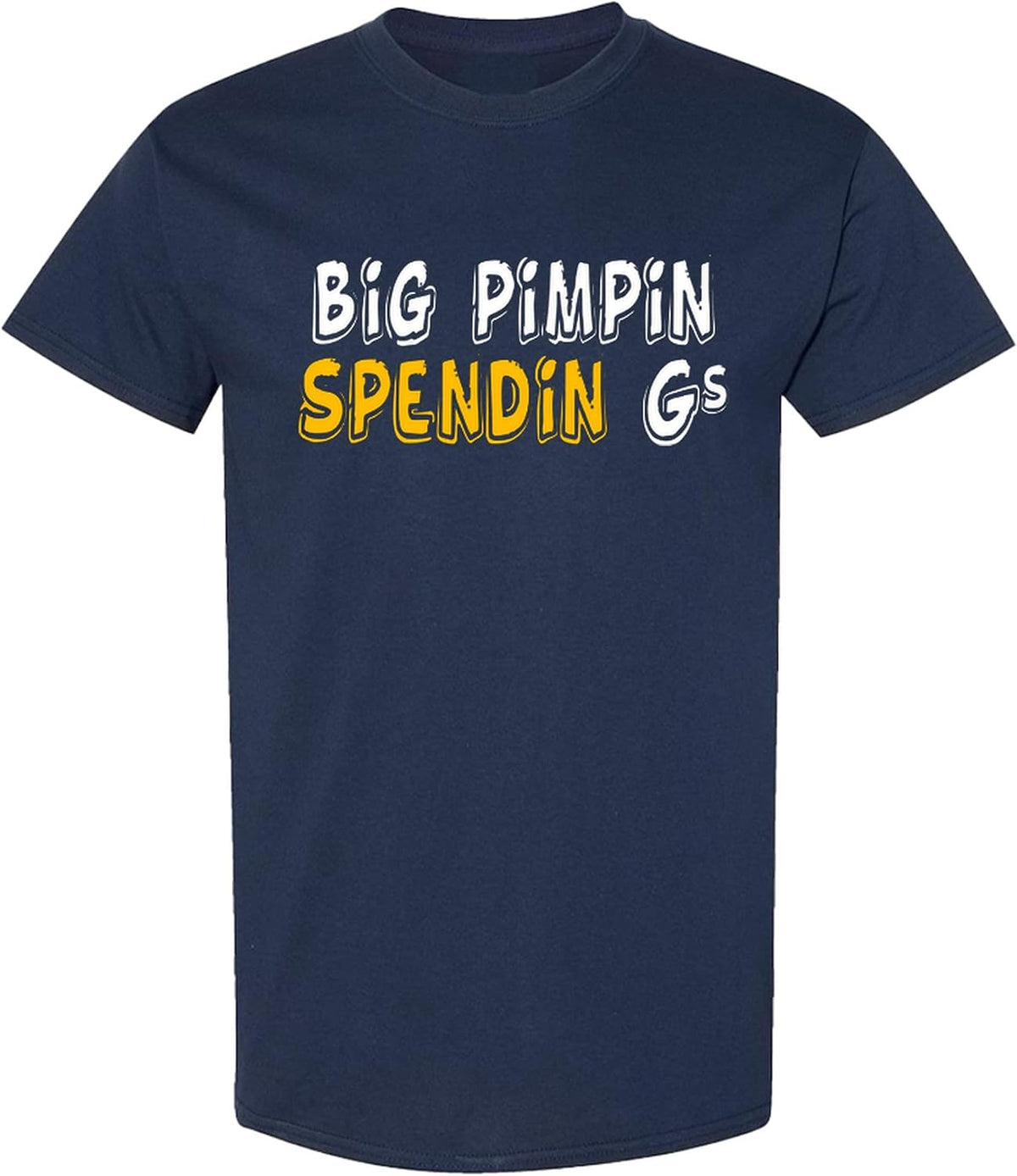 Hip Hop T-Shirt Old School Rap Graphic Tee 90s Urban Culture Funny Retro Music Apparel Men Women - Navy