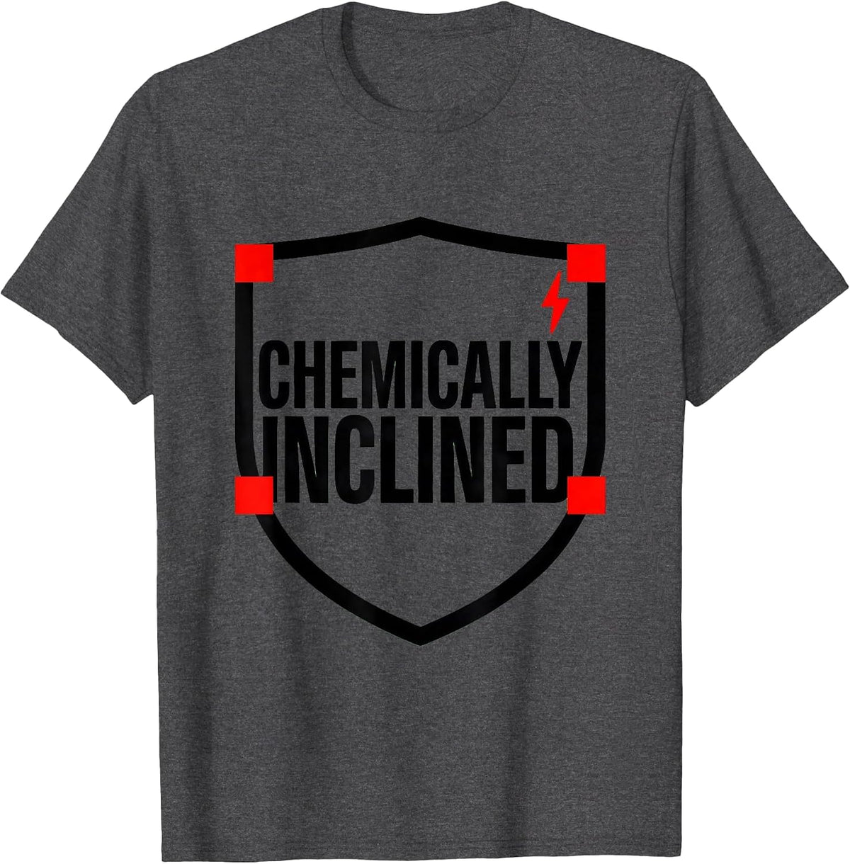 Men's Chemically Inclined Funny Science Chemistry Student Gift T-Shirt - Dark Heather Grey