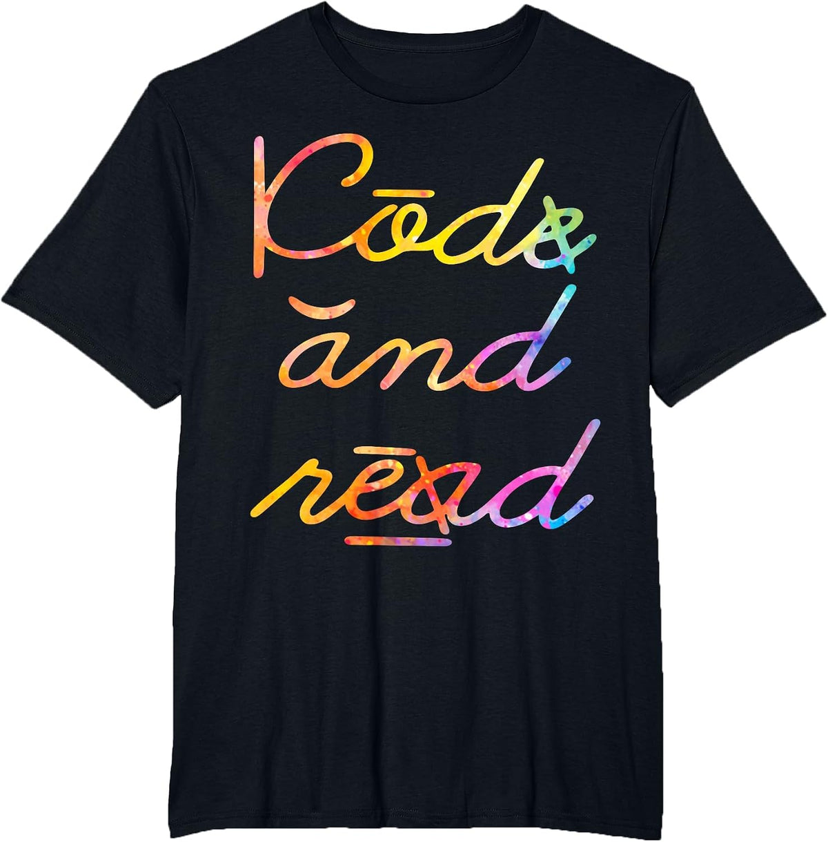 Code and Read Dyslexia Awareness T-Shirt - Black
