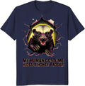 My Human Costume Hides A Honey Badger Pop Art Funny T-Shirt - Navy Blue