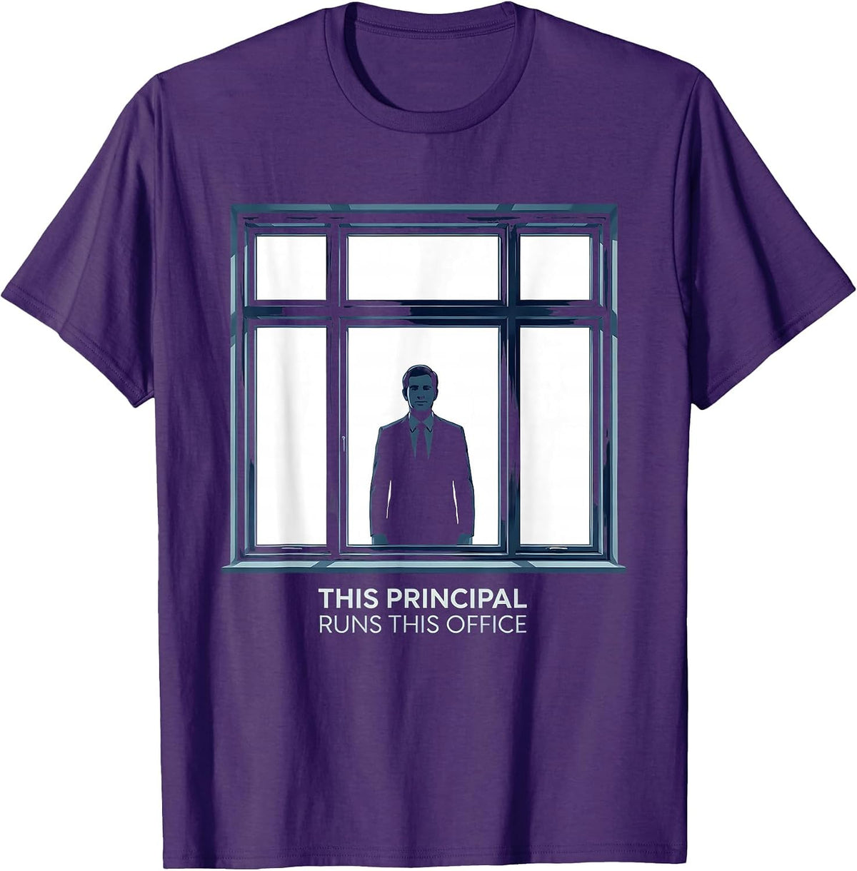 Men's This Principal Runs This Office Funny Principal Appreciation T-Shirt - Purple