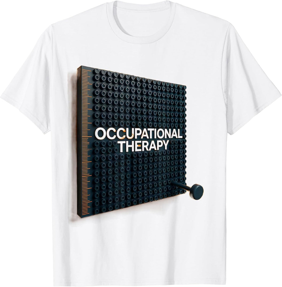 Men's Occupational Therapy Geometric OT Therapist Work Pride T-Shirt - White