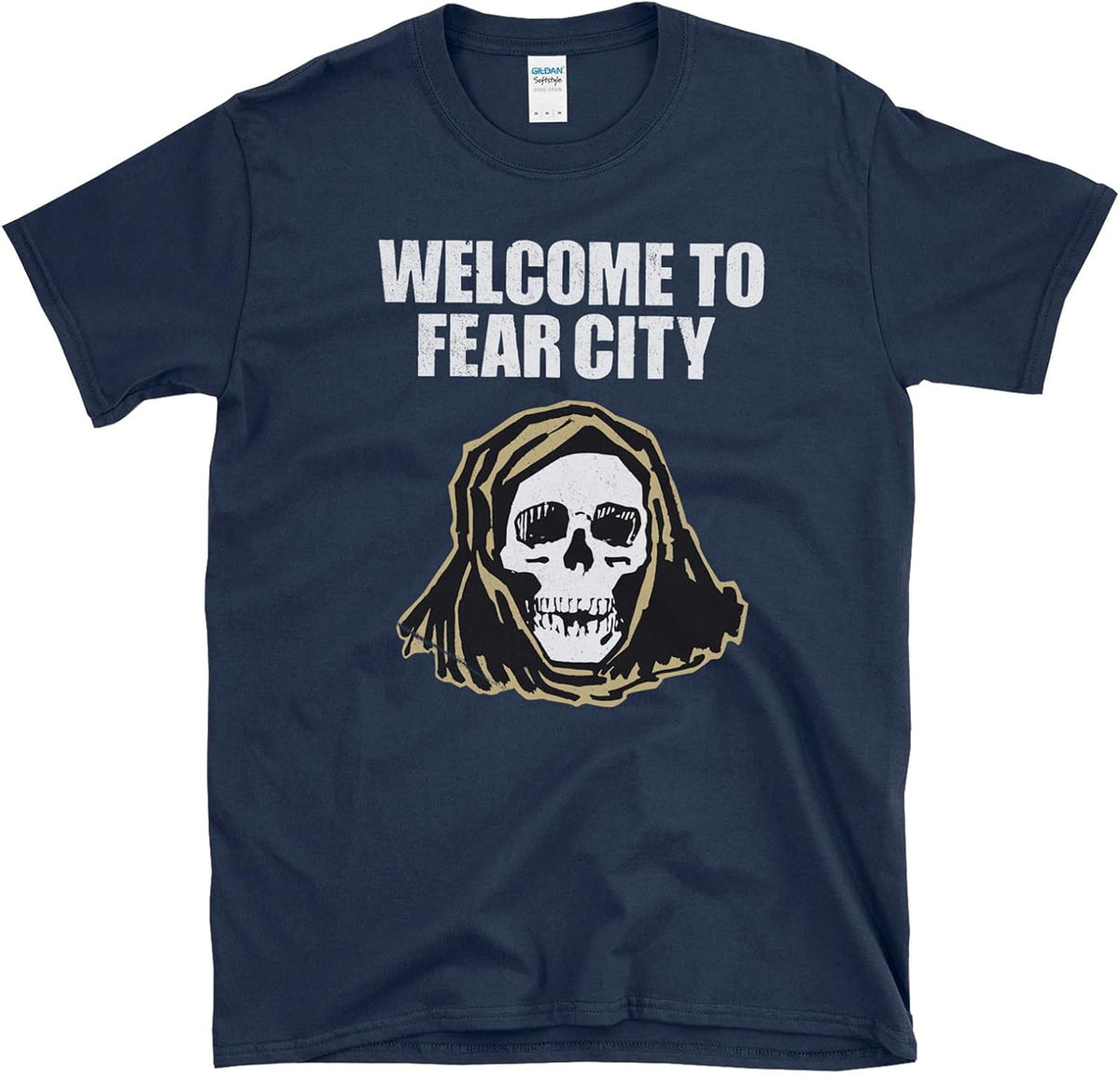 Welcome to Fear City - NYC New York 1977 Retro Tourism T-Shirt - Navy