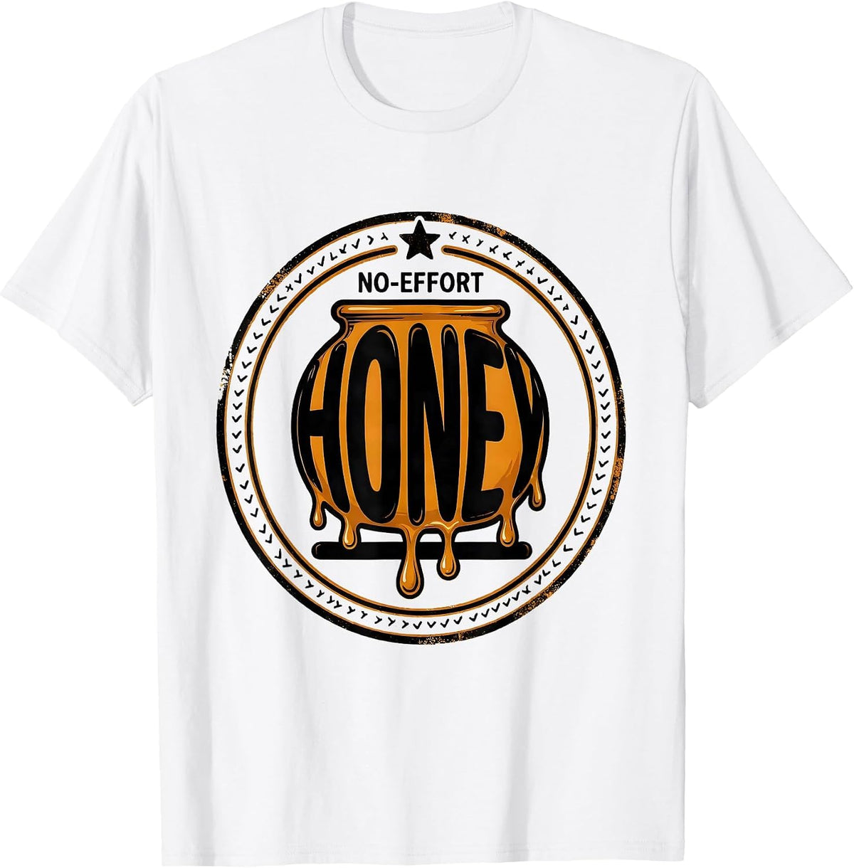 Men's No-Effort Honey Funny Halloween Honeypot Costume Novelty T-Shirt - White