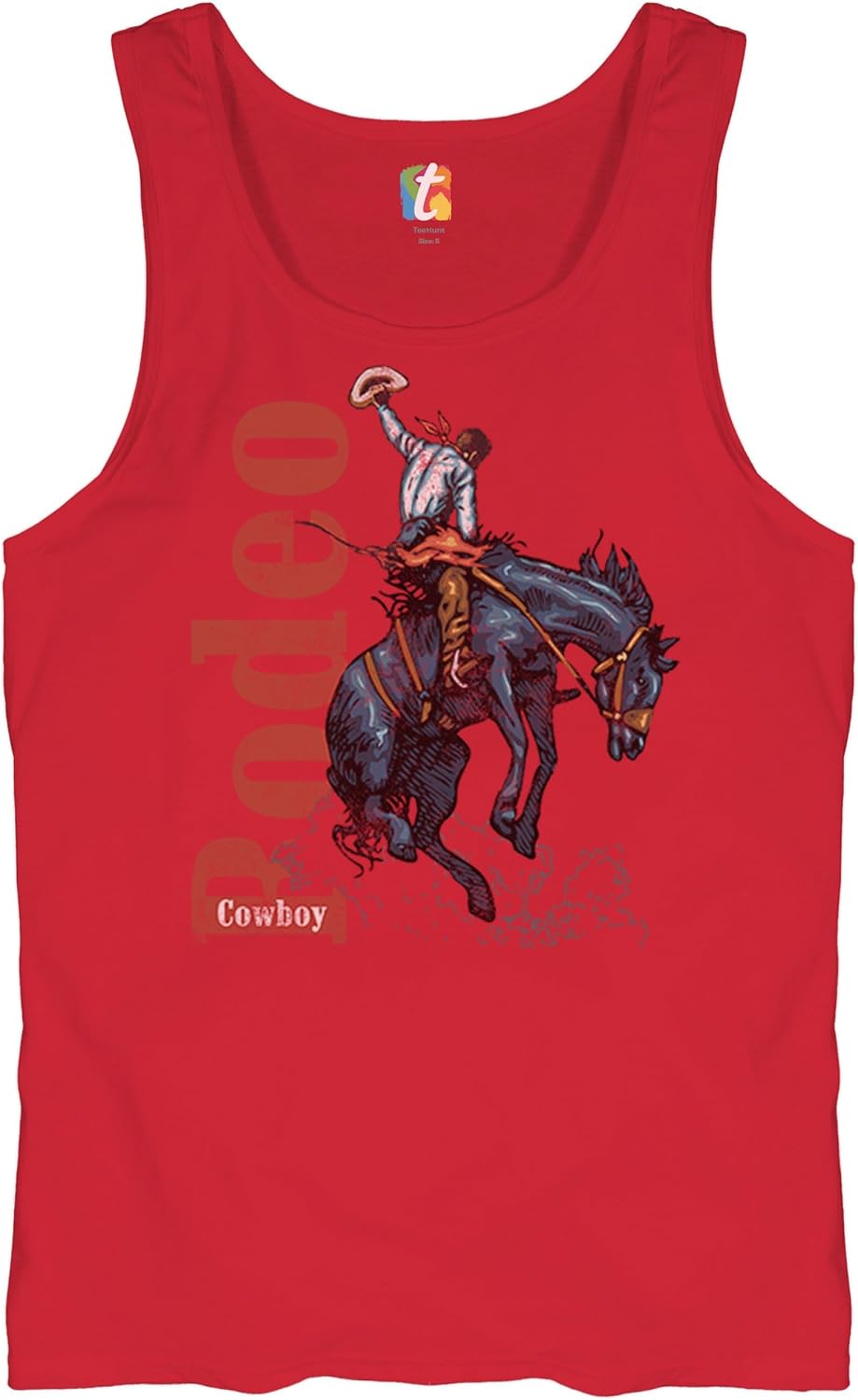 Cowboy Rodeo Men's Graphic T-Shirts and Tank Tops - 3 Men's Tank Top Red
