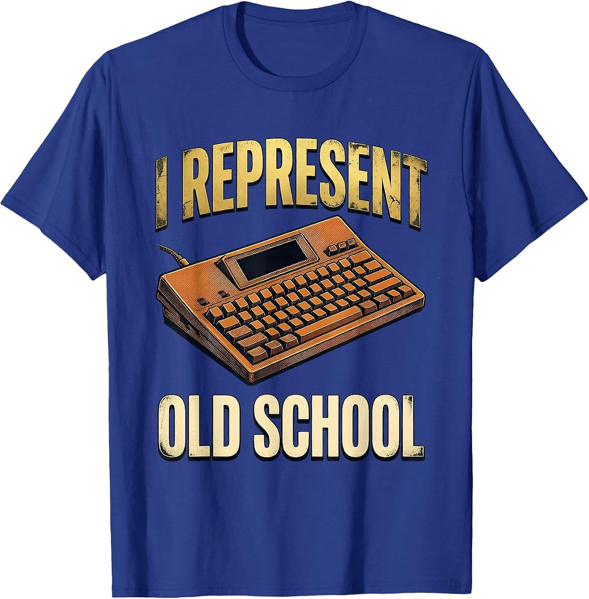 I Represent Old School Nostalgic Hip Hop 80s 90s Music T-Shirt - Royal Blue
